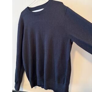 Everlane Crewneck Lightweight Sweater, Black XL